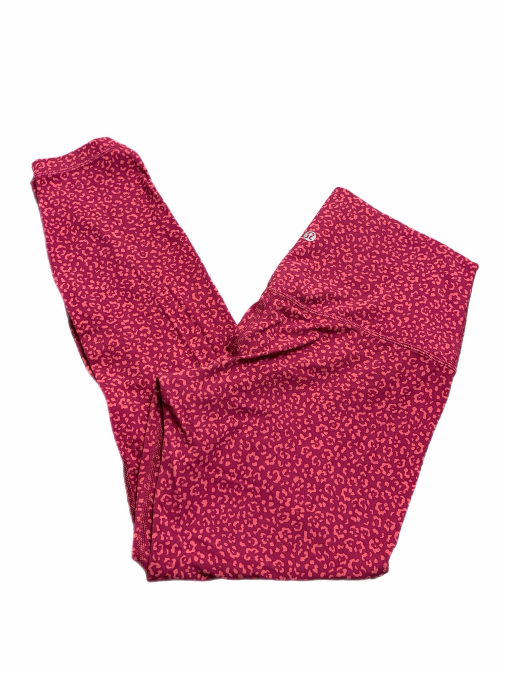 NWOT Lululemon Align High-Rise Pant 25" Leopard Daisy Desert Red Magenta Smoke 8